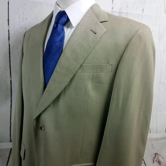 Austin Reed Dillard's 42L Light Tan Suit Blazer Sp - Picture 6 of 12